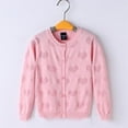 thumbnail image 1 of AAMILIFE Chandail en Coton pour Filles Col Rond Boutonné Cardigan Tricoté, 1 of 3