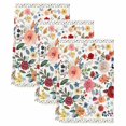 thumbnail image 2 of Watercolor Flowers Kitchen Towels Set of 3, Farmhouse Spring Floral Botanical Absorbent Dish Towels for Kitchen, Microfiber Hand Towel, Quick Drying Tea Towel for Cleaning Decorative Dishcloths, 2 of 7
