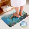 thumbnail image 4 of Nautical Green Sea Turtles Bathroom Mats Set 3-piece Bath Mats , Floor Rug Decorations for Kitchen Bathroom Bedroom, 4 of 7
