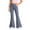 Dark Blue, variant on School Uniform for Girls High Waist Slim Fit Pocketed Elastic Plaid Print Flared School Uniform Trousers Back-To-School Pants for Girls 5-6 Years