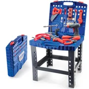 Play22 Plastic 3 Years+ Old Kids Tool Set with Electronic Play Drill, Colorful (78 Pieces)