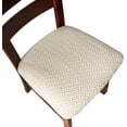 thumbnail image 1 of LAICAIW Seat Covers for Dining Room Chair Seat Slipcovers Kitchen Chair Covers (Beige, 4 Pcs), 1 of 7