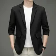 thumbnail image 3 of Abrigos negros Trajes y blazers para hombre Chaqueta ajustada para hombre Corta Gris Fina Cropped Casual Novedad en Moda Original Vintage 2024, 3 of 5
