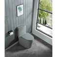 thumbnail image 1 of Holaki 15 5/8 Inch 1.1/1.6 GPF Dual Flush 1-Piece Elongated Toilet with Soft-Close Seat - Light Grey, 1 of 7