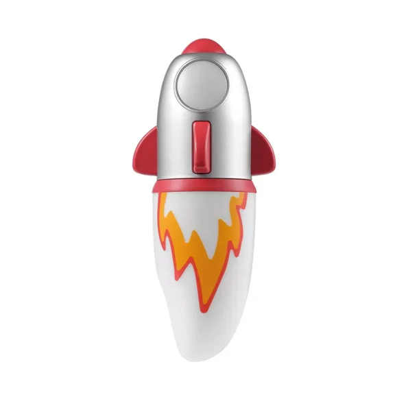 Globe Electric Auto On/Off Rocket Night Light with Flicker Flame Light: Flickering LED Nightlight for Kids & Toddlers