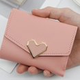 thumbnail image 2 of Short Wallet Hold The Card Fine Stitching Convenient Slim Simple Female Purse, 2 of 5