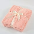 thumbnail image 3 of Home Soft Things Plush Faux Fur Throw & 2 Pillow Covers Set - Peach Echo - 50"x60"/18"x18", 3 of 9
