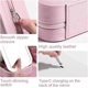thumbnail image 3 of Makeup Bag with Mirror, Travel Makeup Organiser Case with LED Mirror, Portable Cosmetics Bag with 3 Colors Brightness Adjustable, 3 of 5