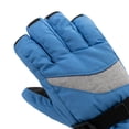 thumbnail image 2 of HOTFINGERS Adult Female Snow-Line Winter Gloves, Color: Washed Blue/Heather Gray, Size: L, 2 of 5