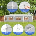 thumbnail image 4 of Ktaxon 10' X 30' Canopy Tent with 8 Side Walls for Party Wedding Camping and BBQ, 4 of 11
