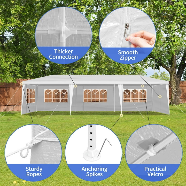Zimtown 10'x30' Wedding Events Canopy Tent Gazebo Patio Zimtown 10'x30' Wedding Events Canopy Tent Gazebo Patio