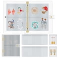 thumbnail image 2 of Jewelry Organizer Transparent Jewelry Storage Book Bag Travel Clear Jewelry Holder Bag with 96 Grids and 96 Thicken PVC Jewelry Storage Display Bag for Earring Bracelets Necklace Rings, 2 of 10