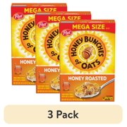(3 pack) Post Honey Bunches of Oats Honey Roasted Breakfast Cereal, 30.5 OZ Box
