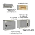 thumbnail image 4 of Cocina Integral Completa Modular Madesa Lux 200cm BG 01, 4 of 5