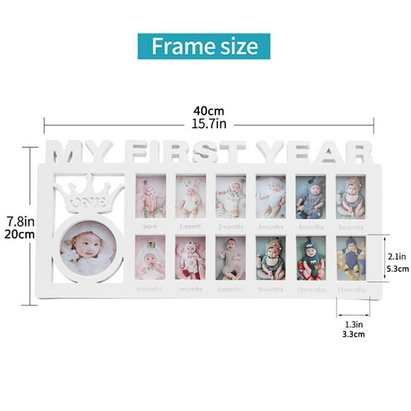 My First Year Picture Frames Memories Photo Frame DIY Keepsake Picture Frames Gift for New Mums and Dads