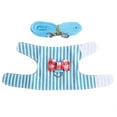 thumbnail image 4 of Animals Traction Rope, Cute Small Animals Traction Rope Chest Strap Fashionable Animals Chest Strap, Red Grid + Blue Stripes 2 Pieces  Strap For Pet Cat, 4 of 7