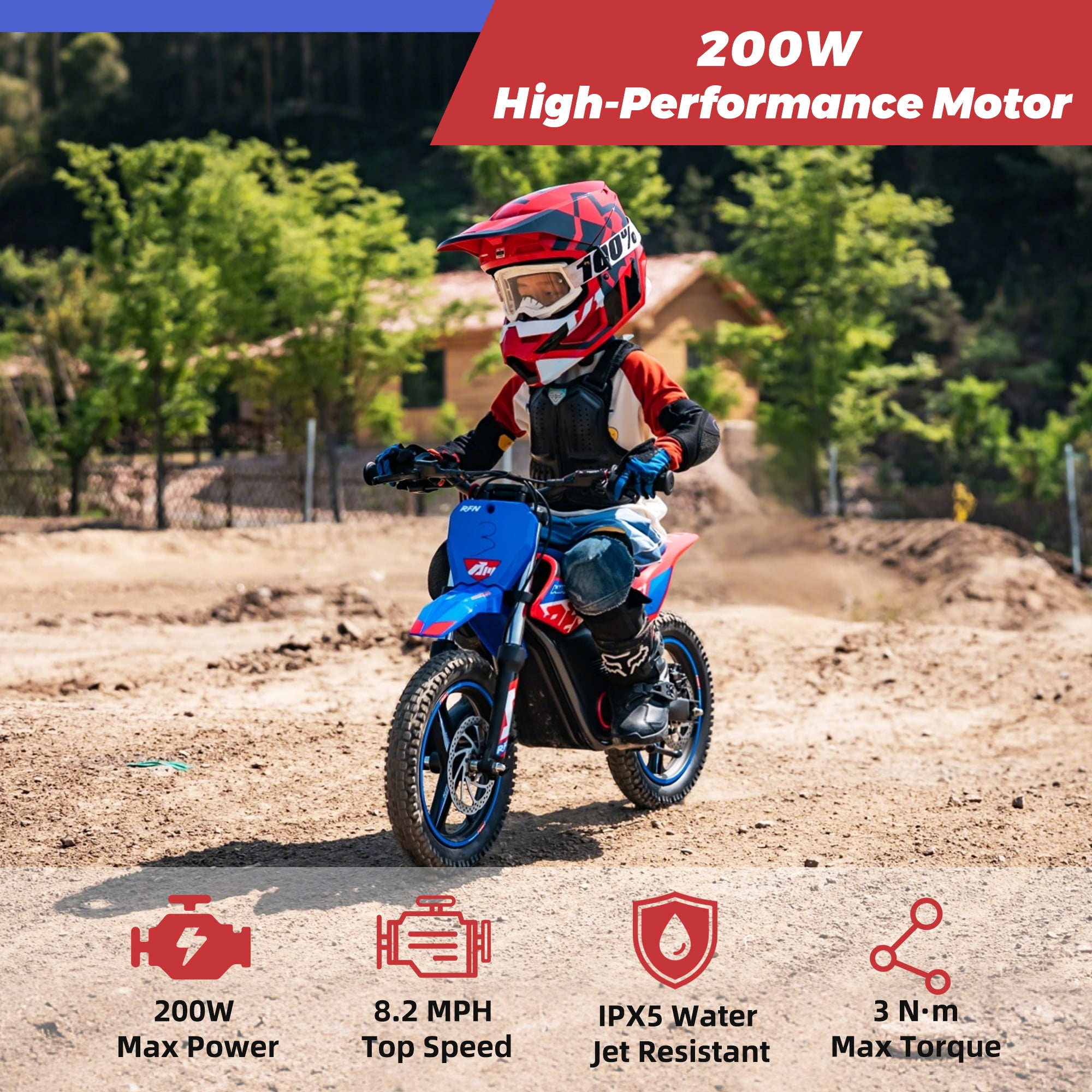 RFN Warrior Kids SX-E150 24V 200W Kids Electric Dirt Bike – 2