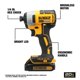thumbnail image 4 of Juego de herramientas eléctricas DEWALT DCK360D3 20V sin escobillas de 3 piezas, 4 of 7