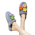 thumbnail image 2 of Vedolay Slippers for Women Indoor 2023 Soft Plush Slippers Mens Soft Winter House Shoes Grey,41, 2 of 5