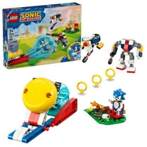 LEGO Sonic the Hedgehog: Sonic's Campfire Clash - Building Toy for Kids, Boys and Girls, Ages 7  - Pretend Play Set with Speed Sphere Launcher - 4 Sonic Characters - Gift Idea for Birthdays - 77001