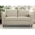 thumbnail image 4 of US Pride Furniture Mid Century Modern Couch for Small Spaces  Sofa Sets with Reversible Back Pillows Beige, 4 of 4
