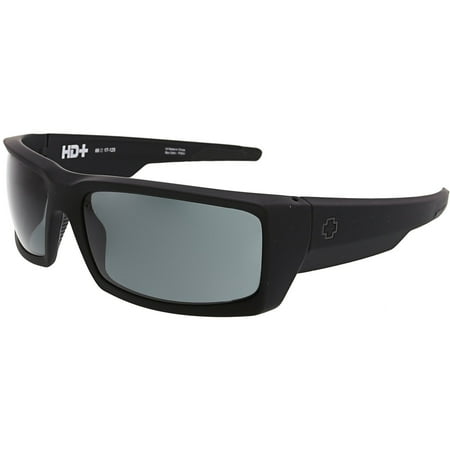 Spy Sunglasses 673118973863 General Lens Scratch Resistant Lenses Wrap Athletic, Soft Matte Black