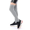 thumbnail image 4 of Holzlrgus Women Long Thigh High Socks Cotton Opaque Thick Warm Over the Knee Socks Tall Boot Socks Leg Warmers, 4 of 5