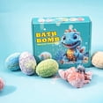 thumbnail image 3 of Easter Bath Bombs,Bath Bombs With Toys Inside,Bath Bombs with Surprise Inside, 6 Pack Fizzy Bubble Bath Gift Set, Dinosaur Egg & Ocean Theme Bath Fizzies, Natural Sea Salt(6pcs/Set), 3 of 10