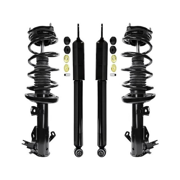 Front and Rear Suspension Strut and Shock Absorber Assembly Kit - Compatible with 2013 - 2015 Honda Civic Sedan 2014