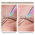thumbnail image 4 of Juego de pinzas para extensiones de pestañas: pinzas de precisión para extensiones individuales de pestañas postizas., 4 of 5