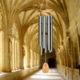 thumbnail image 2 of Woodstock Wind Chimes Signature Collection, Gregorian Chimes, Alto 27'' Silver Wind Chime GAS, 2 of 6