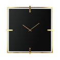 thumbnail image 1 of Imax 75161 Connell Glass Wall Clock, Black, 1 of 1