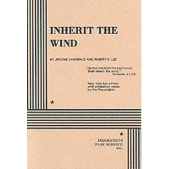 Pre-Owned Inherit the Wind (Acting Edition for Theater Productions) Paperback