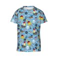 thumbnail image 4 of Wukai Pirate Marine Animals Youth Unisex Short Sleeve T-Shirt for Boys, Girls, Teens, and Kids-X-Small, 4 of 7
