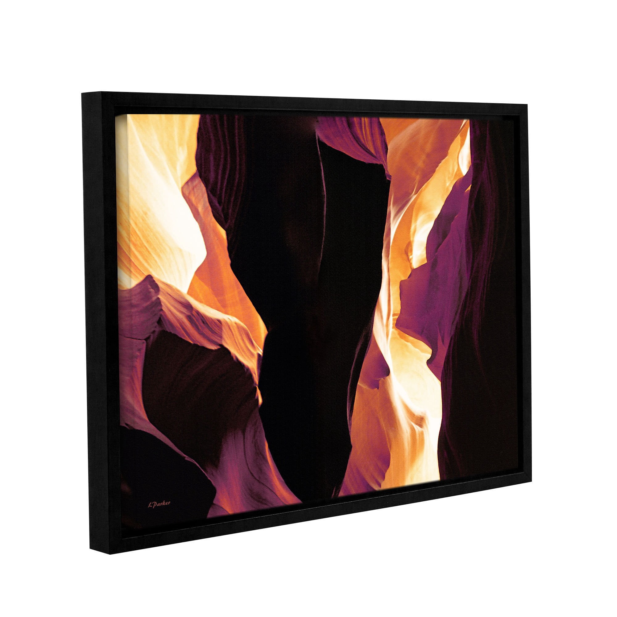 ArtWall Linda Parker "Slot Canyon Light From Above 1" Gallery-wrapped Floater-framed Canvas