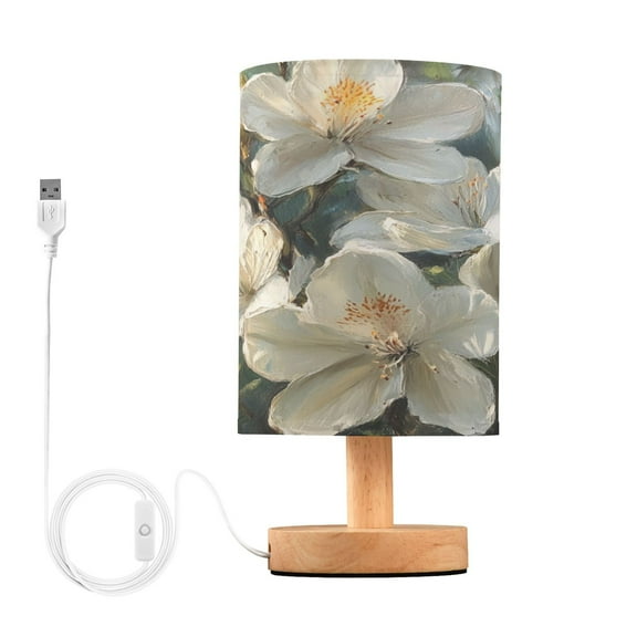 BZSMCE Lamp Modern White Flowers Blooming Creative Patter Night Light