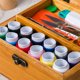 thumbnail image 2 of Ounissouiy Home Travel Caja de almacenamiento de costura de portátil con accesorios Kit de suministros Caja de trabajo para reparar Tela de costura y artesanía, 2 of 6