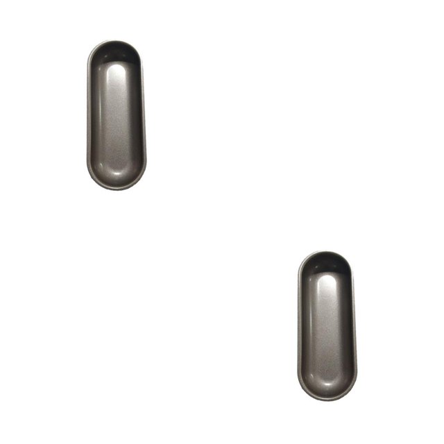 Cateissary Molde para perros calientes, moldes para salchichas de huevo de acero al carbono, utensilios para hornear, molde para hornear pan, Oro 2piezas