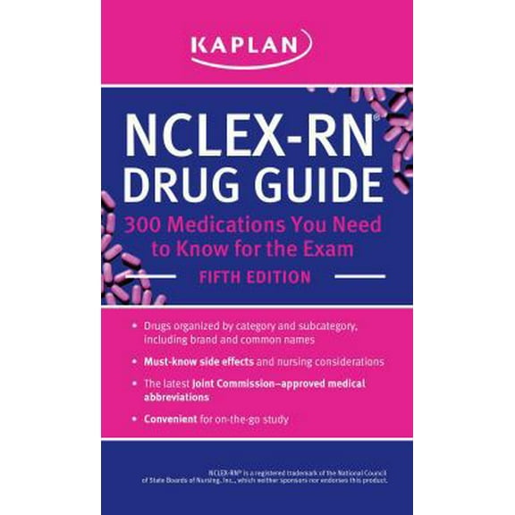 Pre-Owned Nclex-RN Drug Guide: 300 Medications You Need to Know for the Exam (Mass Market Paperback) 1609788931 9781609788933