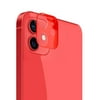 For Iphone 12 Dual Camera Punch Camera Lens Colored Edge Tempered 2.5d - Red