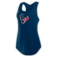 thumbnail image 2 of Women's Fanatics Navy Houston Texans Iron Fan Tank Top, 2 of 5