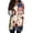 Blue, variant on Bbyeadc 250th Anniversary Blouses for Women Casual 3/4 Length Sleeve Flag Print Tunic Blouses Tunic Tee Patriotic Celebration for Independence Day with Pocket,Black(L)
