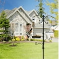 thumbnail image 6 of Urban Deco Metal Bird Feeding Station, a Set with Multi Bird Feeders and Cages,Heavy Duty Poles Kit with Tube Feeder Hanging Kit,Bluebirds,Black, 6 of 7