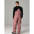 thumbnail image 2 of Hotian Men Insulated Ski Snow Bib Pants Outdoor Snowboarding Overalls Red L, 2 of 5