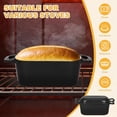 thumbnail image 3 of Oval Enameled Dutch Oven for Bread Baking - 3.6QT Cast Iron Sourdough Bread Pan with Lid, 3 of 7