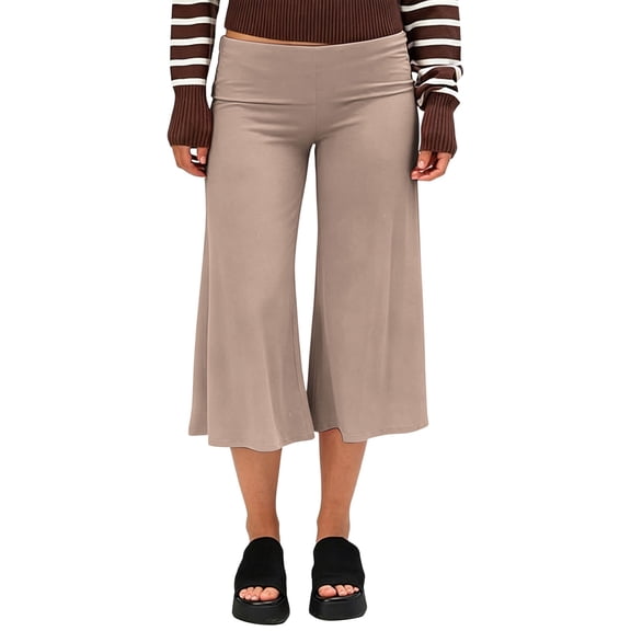 yillto Capris for Womens Lounge Capri Pant Yoga Workout Gym High Waist Casual Soft Comfy Cropped Pants