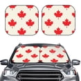 thumbnail image 2 of Vsdgher Happy Canada Day Print Car Windshield Sun Shade, Reflective Sunshade Window Sunshade Sun Visor Protector Fit for Cars,Trucks,SUVs-Small, 2 of 6