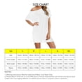 thumbnail image 4 of Vestidos De Camiseta, Vestido De Camiseta, Moderno, Simple, Color Vivo, Cuello Redondo Modal Premium Para Mujer ANGGREK HD1711, 4 of 5