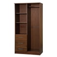 thumbnail image 4 of 100% Solid Wood Metro 2-Door Wardrobe with Mirrored Door, 4 of 6