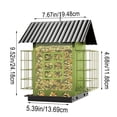 thumbnail image 3 of sruoe Bird Feeder, Hanging Bird Feeders Outdoor, Bird Houses and Feeders, Decoration Wild Platform Feeders for Outside, Garden, Patio, Yard, Deck, Iron, 3 of 5